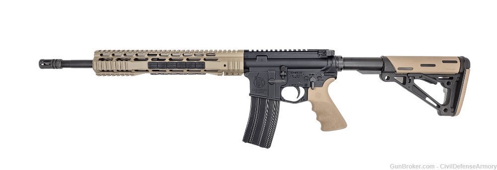 Flat Dark Earth Hogue Series Custom Rifle AR15 5.56 16" Rubber Grip & Stock-img-6