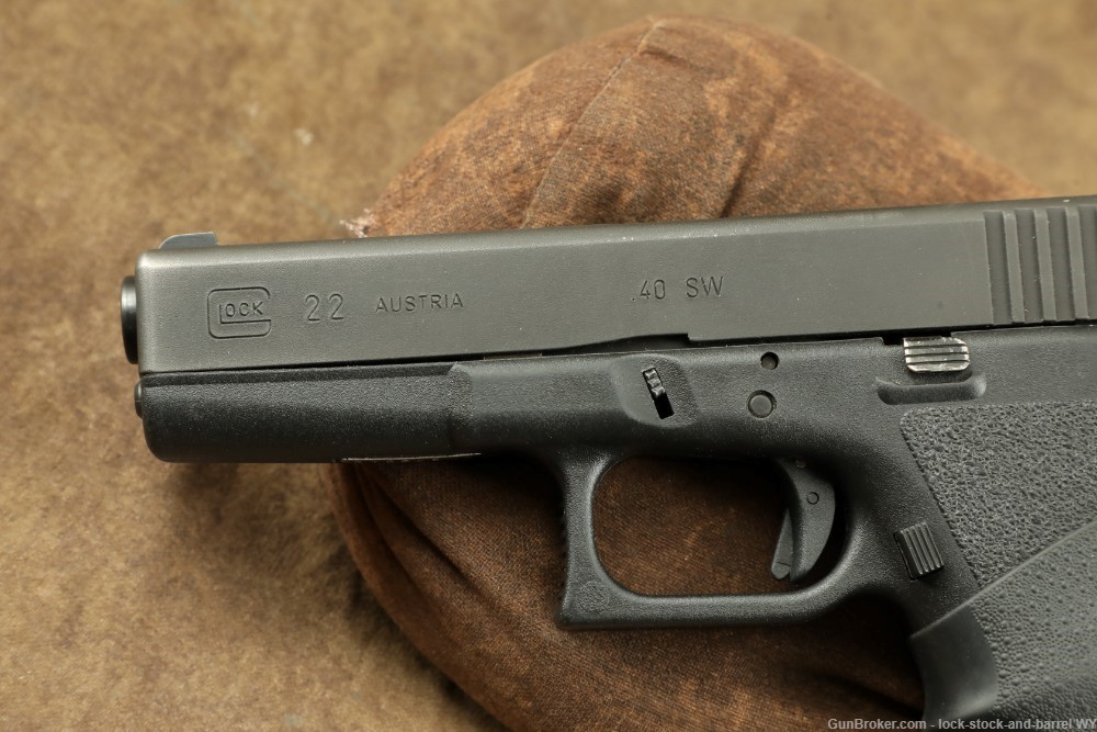 Glock 22 G22 GEN 2 .40SW 4.5” Semi-Auto Safe Action Pistol w Tupperware Box-img-7