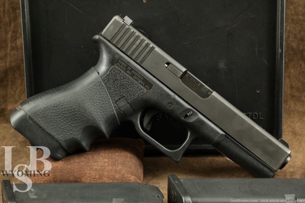 Glock 22 G22 GEN 2 .40SW 4.5” Semi-Auto Safe Action Pistol w Tupperware Box-img-0