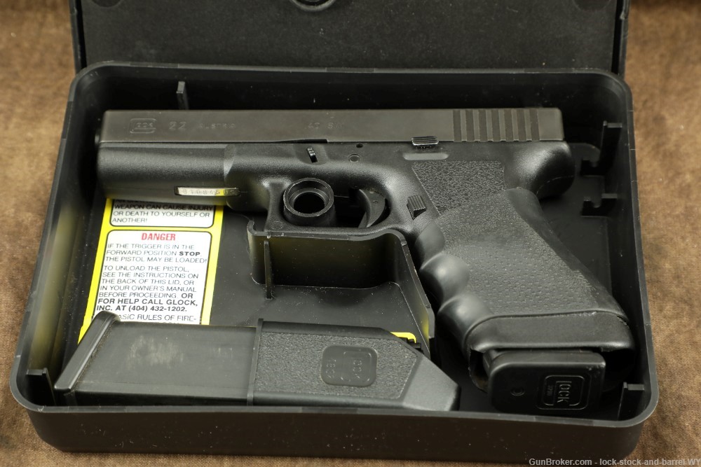 Glock 22 G22 GEN 2 .40SW 4.5” Semi-Auto Safe Action Pistol w Tupperware Box-img-35