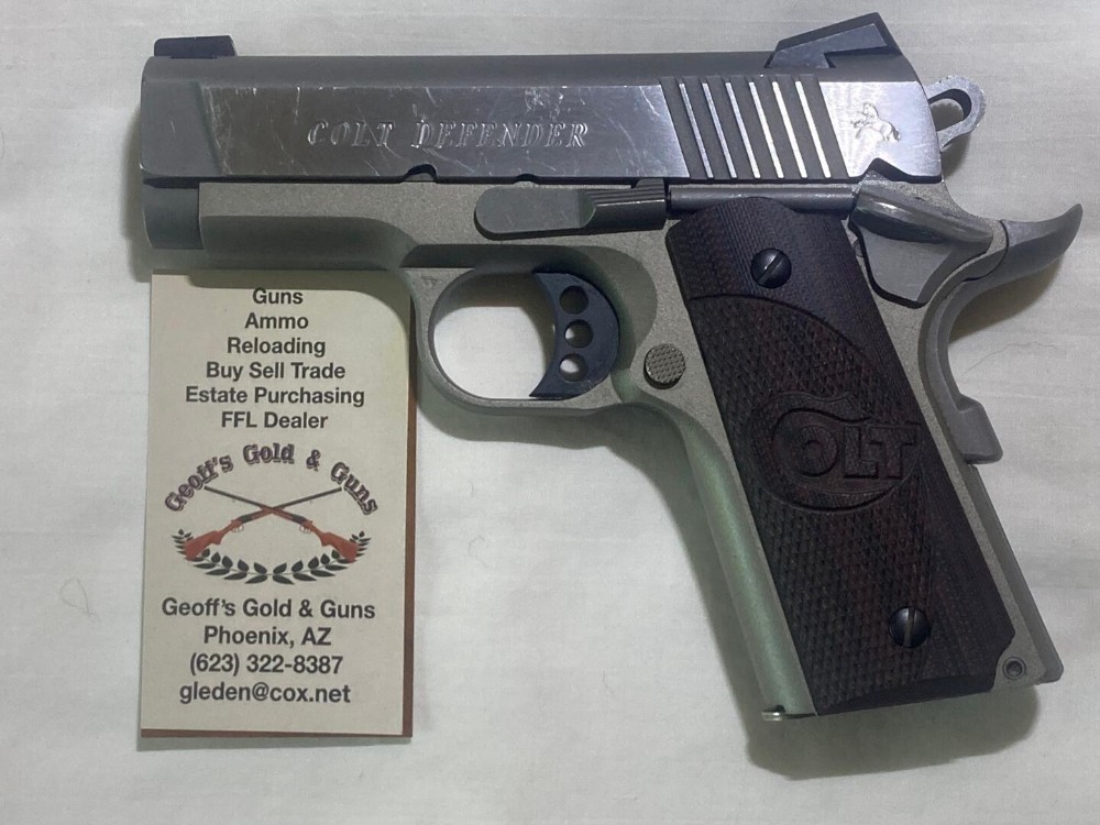 Colt Defender Lightweight 3" 45 Auto ACP Pistol GOOD Used Condition 464-img-0