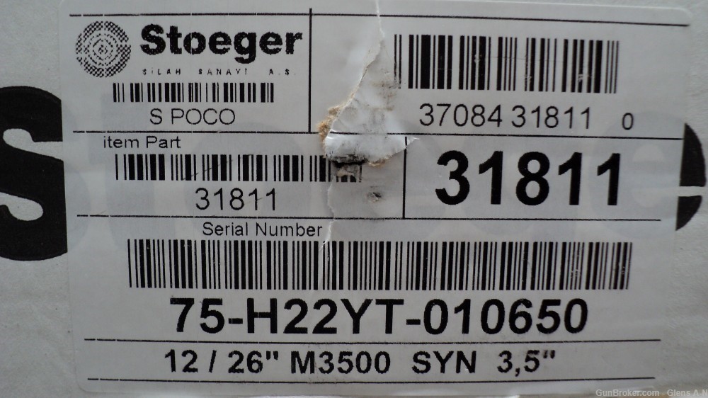 NEW Stoeger 3500 12GA 26" 4+1 3-1/2" Black Synthetic -img-3