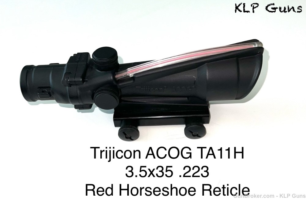 Trijicon TA11H ACOG 3.5x35 horseshoe reticle LIKE NEW!-img-7