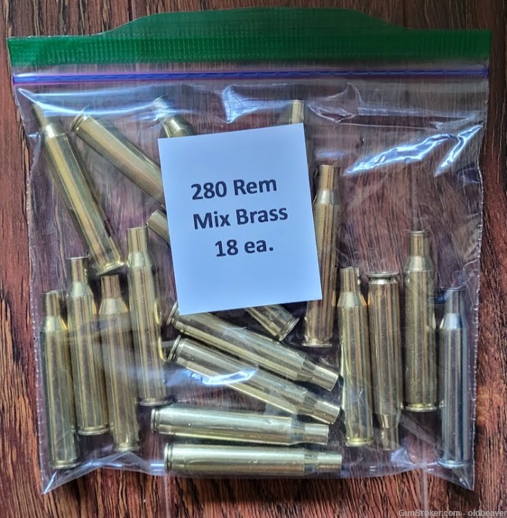 280 Rem Mix Brass - 18 ea-img-0