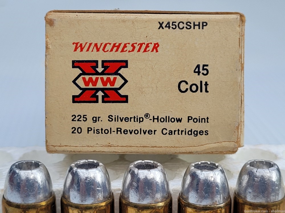 WW 45 Colt 225gr. Silvertip Hollow Point - 20 rds.-img-2