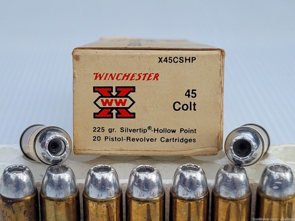 WW 45 Colt 225gr. Silvertip Hollow Point - 20 rds.-img-0