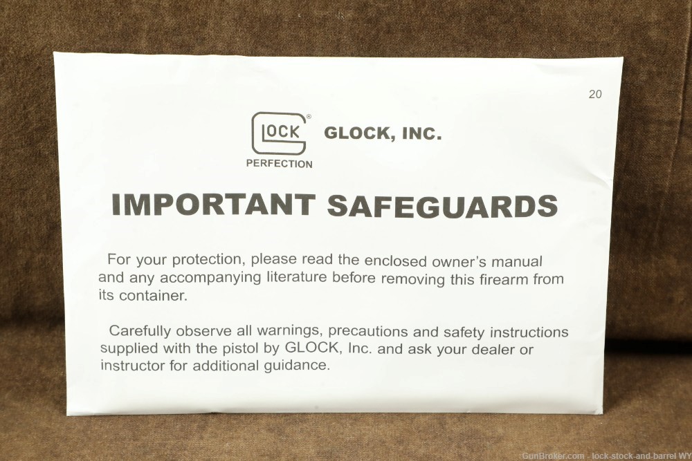 Glock 20 G20 Gen5 MOS 10mm 4.61” Semi-Auto Striker Fired Pistol w/ Case -img-34