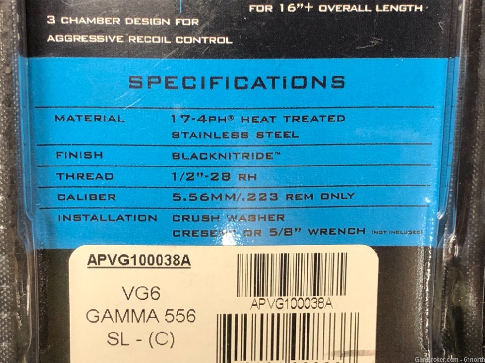 VG6 Gamma 556 SL precision muzzle brake-img-3