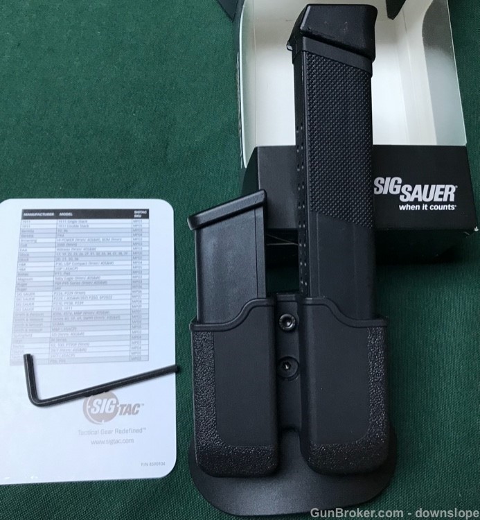 SIGTAC Dual MAGAZINE POUCH fits Glock 9mm/ .40/ .357 All Mags-img-3