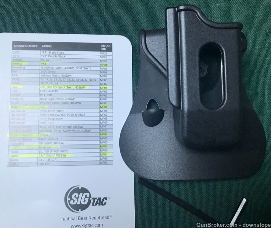 SigTac Single Mag POUCH PX4 H&K P30 USP COMPACT SR9 SIGMA STEYR M -img-2