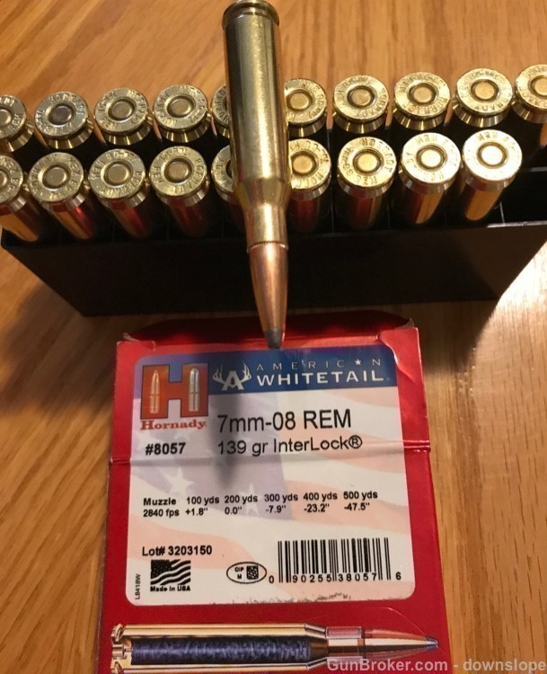 7MM 08 REM 139 gr Hornady Interlock 20 rds-img-0