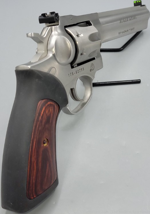 Ruger GP100 .357 Magnum 6" Stainless 7 Round Revolver SA/DA 357MAG 357 MAG -img-3