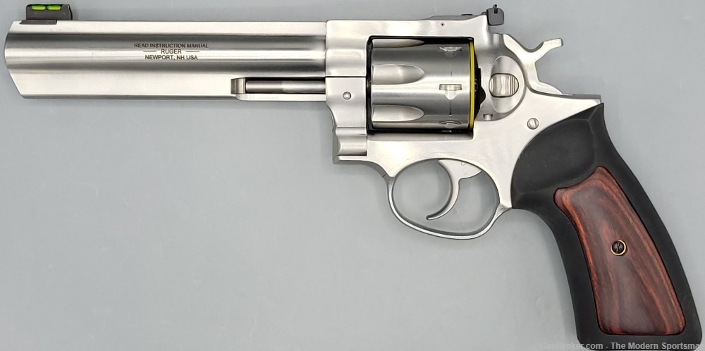 Ruger GP100 .357 Magnum 6" Stainless 7 Round Revolver SA/DA 357MAG 357 MAG -img-0