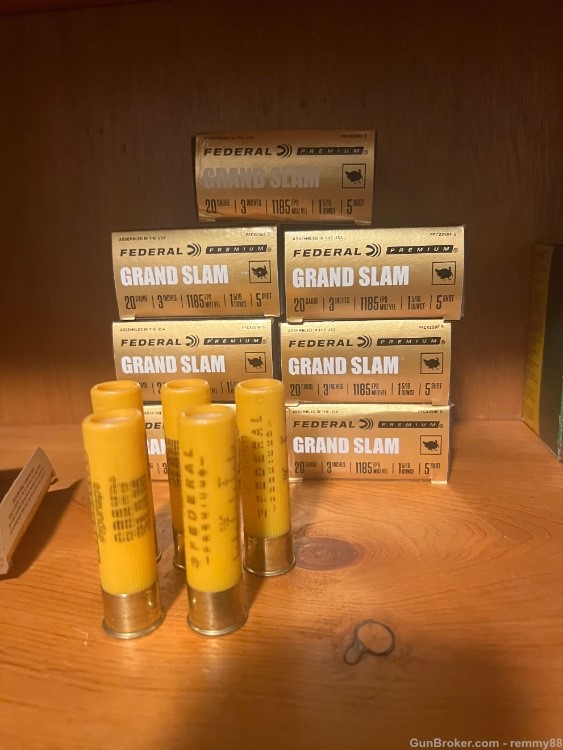  75 rounds FEDERAL Premium Grand Slam, 20 Gauge, 3" Copper-plated Lead -img-0