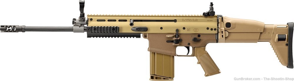 FNH FN Model SCAR 17S Tactical Rifle 308WIN AR 308 16" FDE NRCH 7.62 NATO-img-1