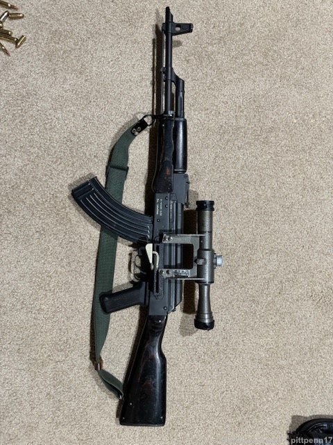 1969 Romanian AK 47 GP/WASR-10/63 military scope-img-0