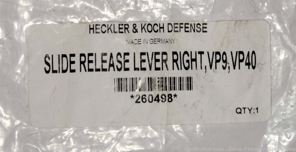 Heckler & Koch VP9 VP9SK Slide Release Lever Right-img-0