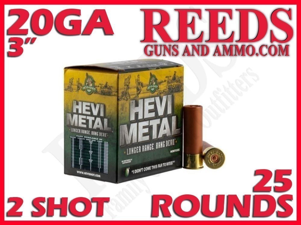 Hevi-Shot Hevi Metal Longer Range 20 Ga 1oz 2 Shot 3in HS39002-img-0