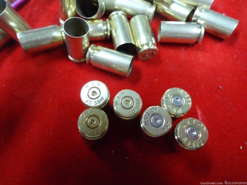 40 S&W Brass 300 Ct. mixed headstamps cleaned -img-1