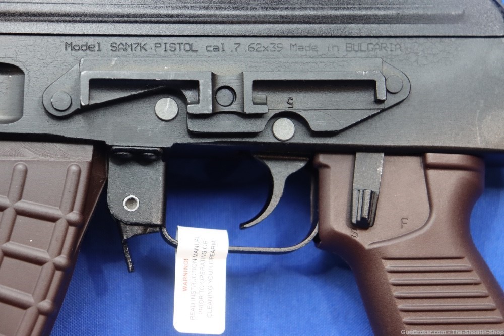 ARSENAL SAM7K AK47 PISTOL 7.62X39MM 8.5" MILLED AK SAM7 PLUM w/ Hard Case-img-20