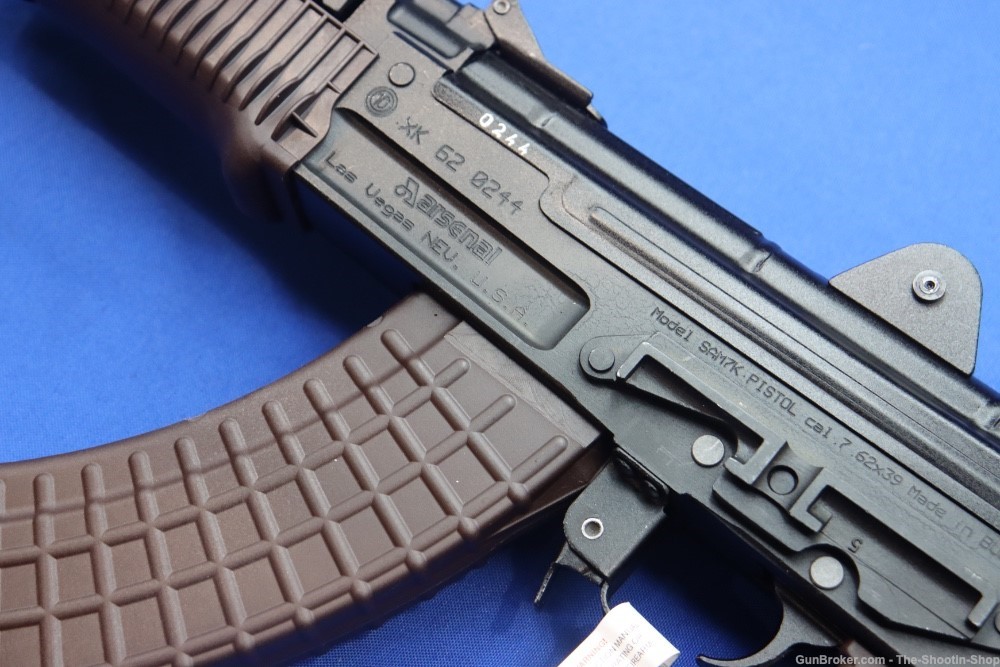 ARSENAL SAM7K AK47 PISTOL 7.62X39MM 8.5" MILLED AK SAM7 PLUM w/ Hard Case-img-15