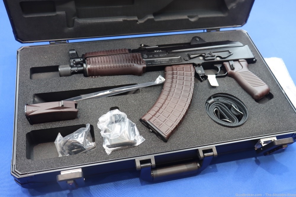 ARSENAL SAM7K AK47 PISTOL 7.62X39MM 8.5" MILLED AK SAM7 PLUM w/ Hard Case-img-0