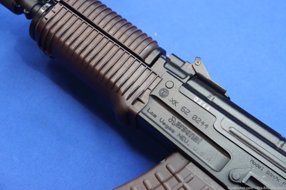 ARSENAL SAM7K AK47 PISTOL 7.62X39MM 8.5" MILLED AK SAM7 PLUM w/ Hard Case-img-16