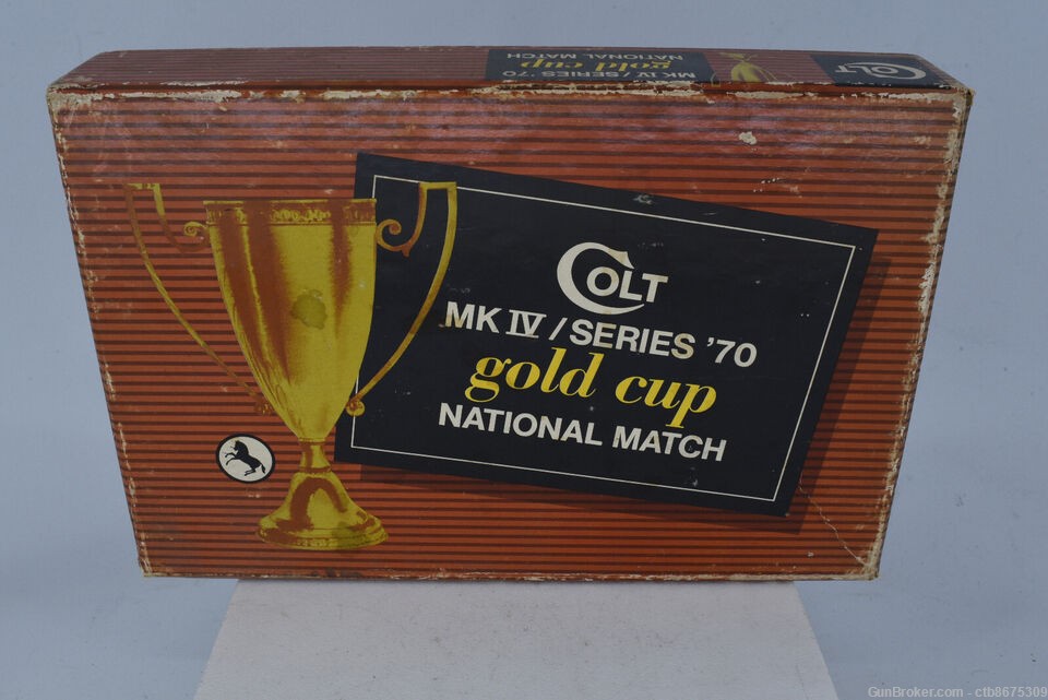 Colt MK IV/Series’ 70 Gold Cup National Match Pistol Box with Manual-img-0