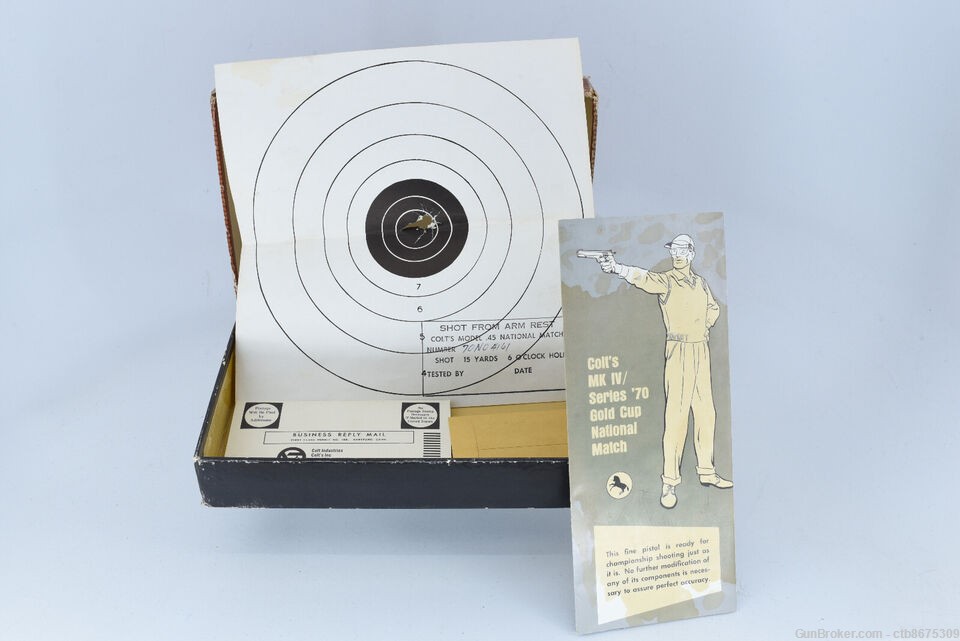 Colt MK IV/Series’ 70 Gold Cup National Match Pistol Box with Manual-img-2