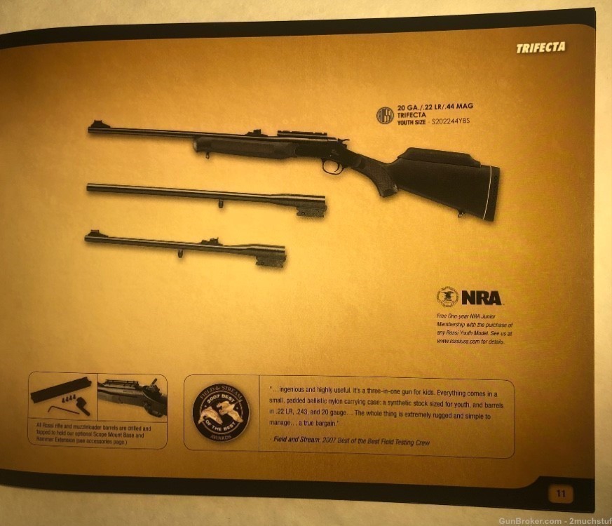 ORIGINAL 2009 ROSSI 9”x11” Rifles, Shotguns Revolvers &More 28 PAGE CATALOG-img-2