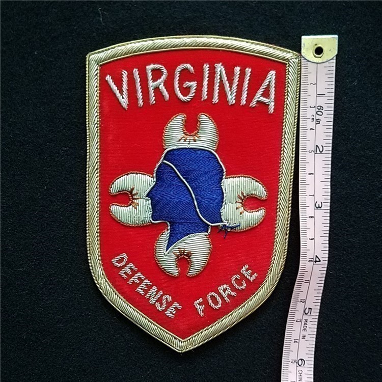 Early Virginia Defense Force Bullion Patch-img-2