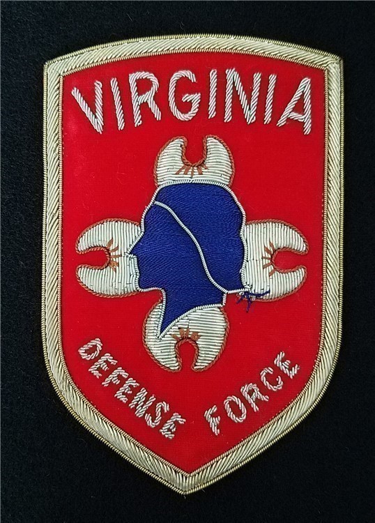 Early Virginia Defense Force Bullion Patch-img-1