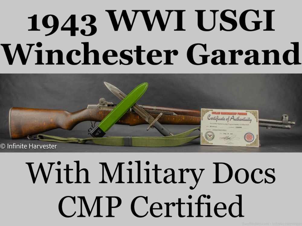 Winchester M1 Garand USGI CMP M1-Garand Winchester Garand CMP USGI Danish-img-0