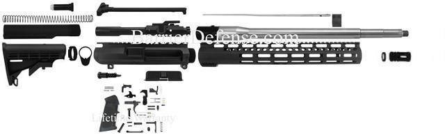 U-Build SS AR10 .308 16" Stainless Complete Rifle Kit AR-10-img-0