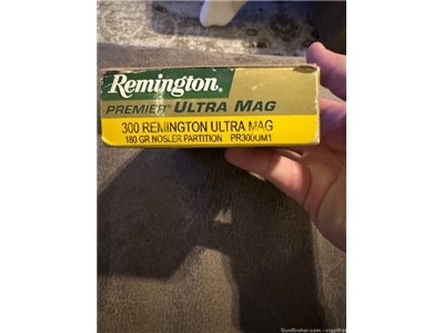 Remington 300 ultra mag 180 grain partition. NOS. See pics