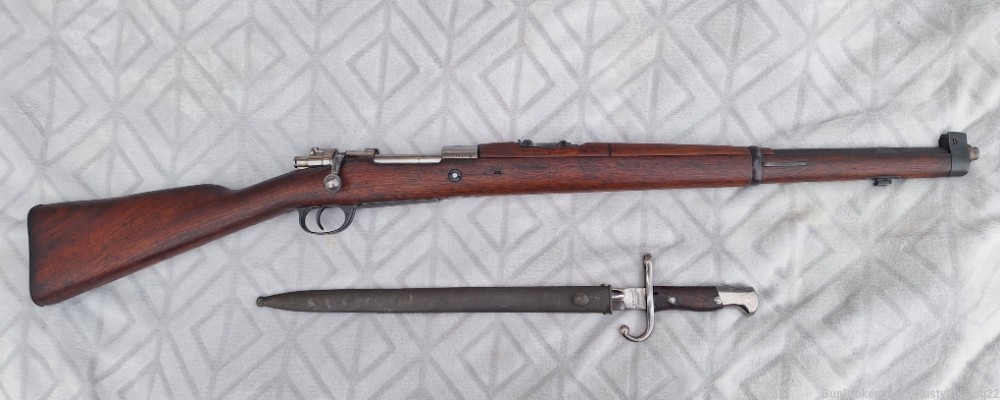 Mauser Argentine Model 1909 98 Action Cavalry Carbine with Bayonet-img-25