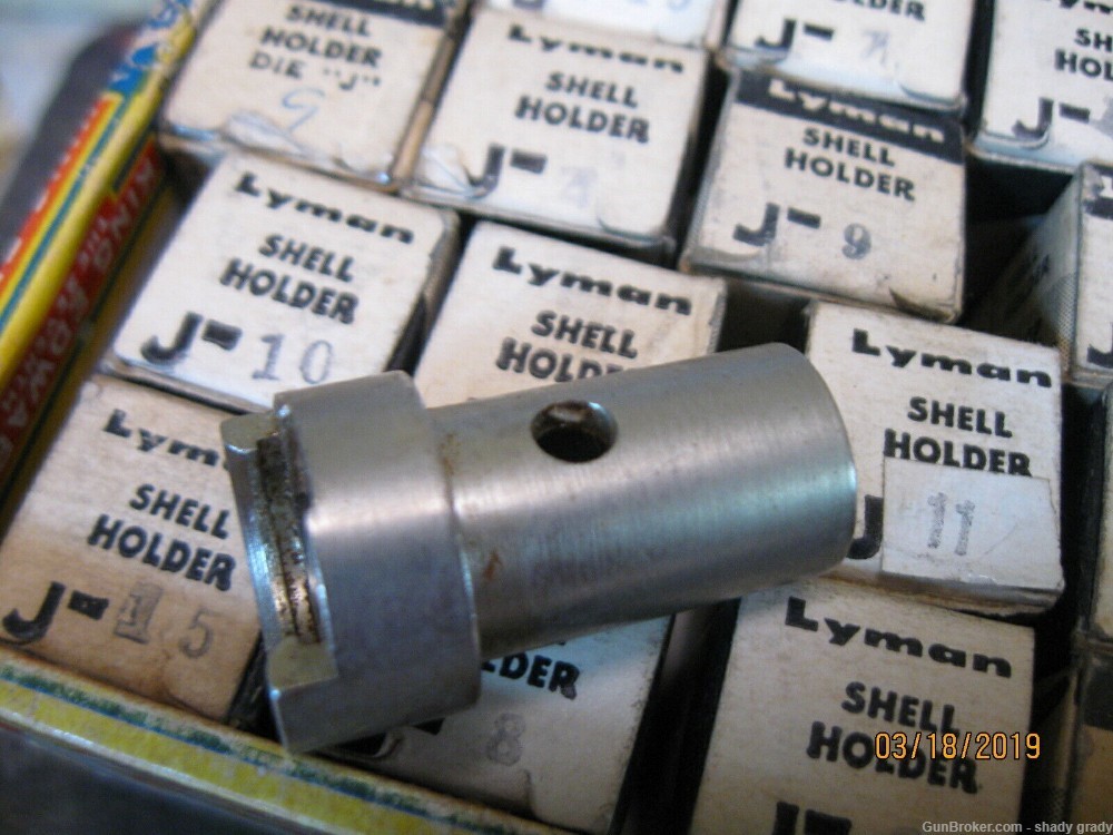 lyman #7 die j shell holder for tru-line press-img-0