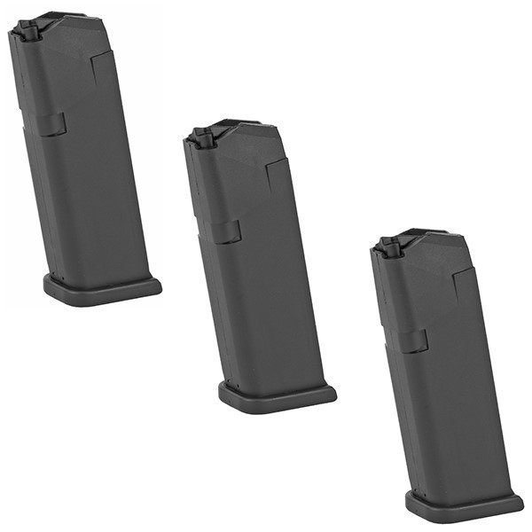 3 Pack GLOCK Gen4 Black 15rd Magazine fits 9mm G19 19 Pistol Handgun-img-0