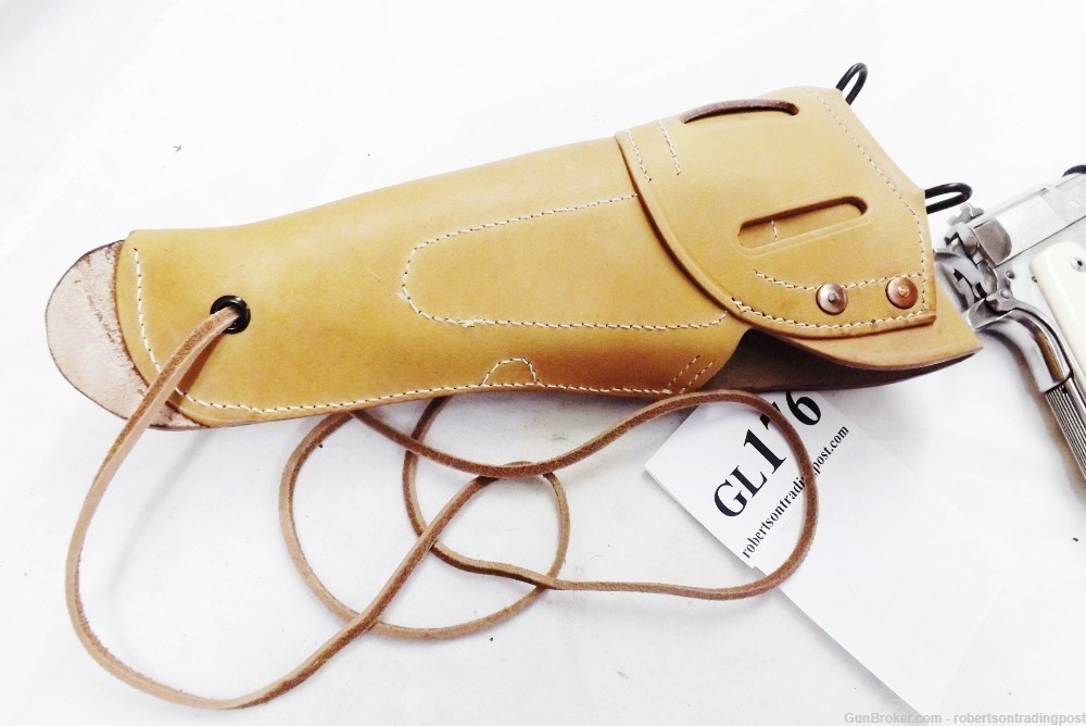 Colt Government 1911 WWI Replica Holster Boyt type GI copy Natural Leather -img-7