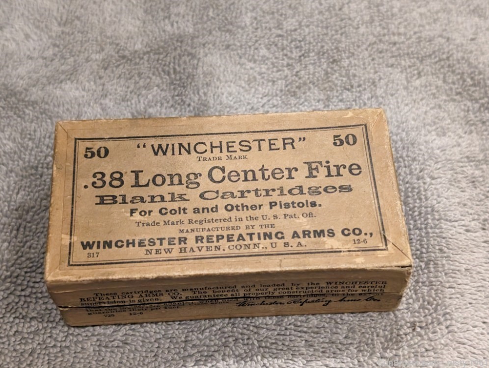 Vintage Winchester 38 Long Center fire blanks +xtra-img-1