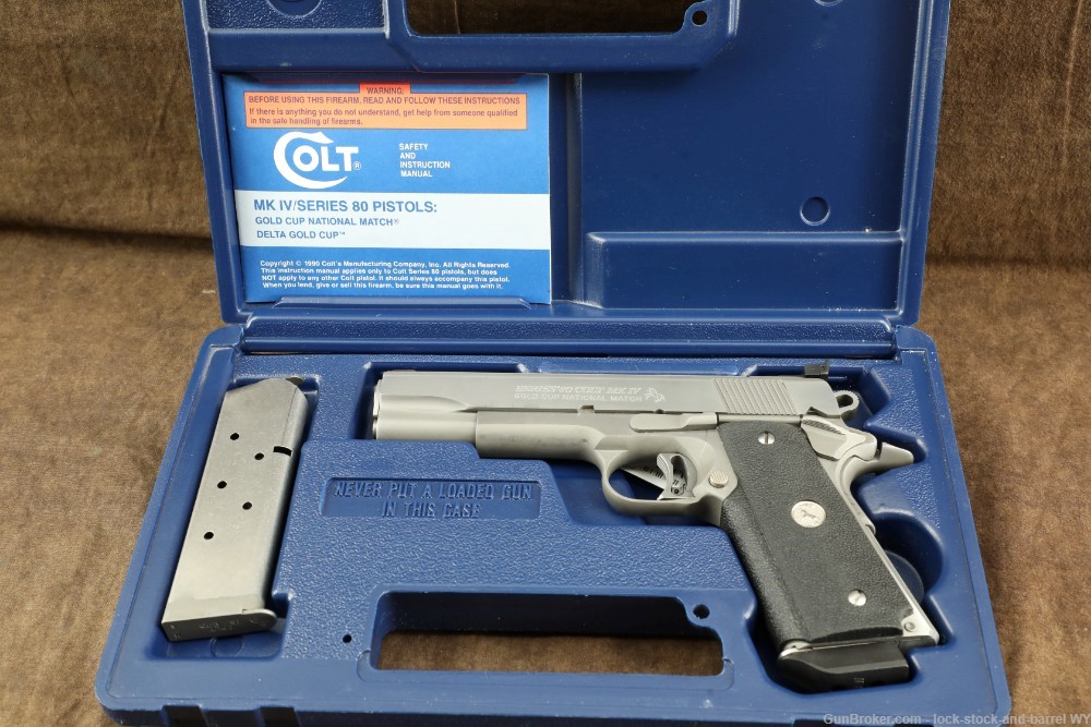 Colt MK IV Series ’80 Gold Cup National Match .45 ACP 5” 1911 Pistol 1993-img-34