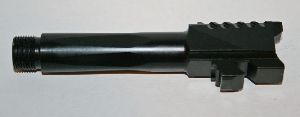 Serrated Threaded Glock 26 G26 barrel DLC Black Finish 9x19 9mm Gen 1-4-img-2