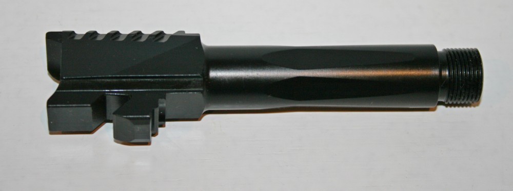 Serrated Threaded Glock 26 G26 barrel DLC Black Finish 9x19 9mm Gen 1-4-img-0