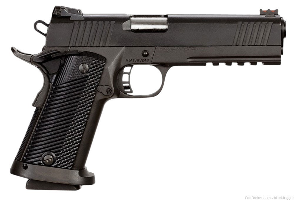Rock Island 51679 Tac Ultra FSHC 9mm Luger 5" 17+1 Black G10 Grip Rail     -img-1