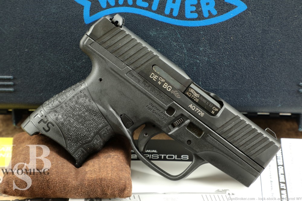 German Walther PPS 9mm 3.2” Semi Auto Striker Fired Pistol w/ Case-img-0