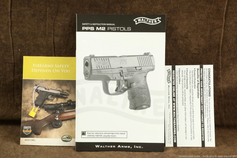 German Walther PPS 9mm 3.2” Semi Auto Striker Fired Pistol w/ Case-img-33