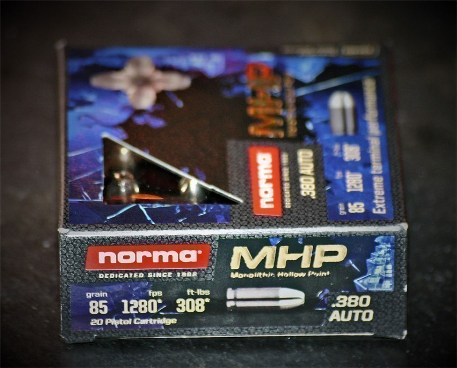 NORMA .380 Auto MHP MONOLITHIC HP "WiCkEd AMMO" COPPER 85 Grain HP 20rds-img-2