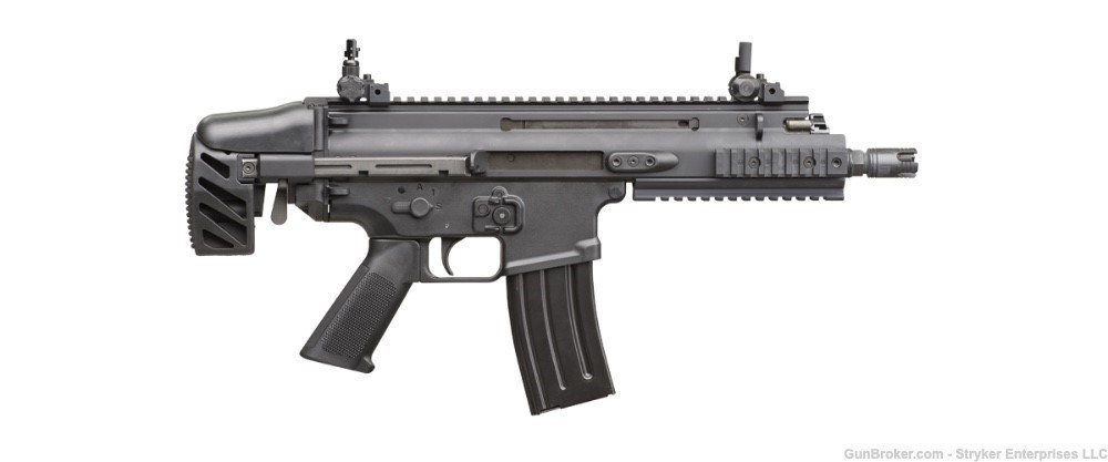 FN OEM SCAR Pistol / PDW Telescopic 3 position BLACK Stock Assy, - NEW-img-1