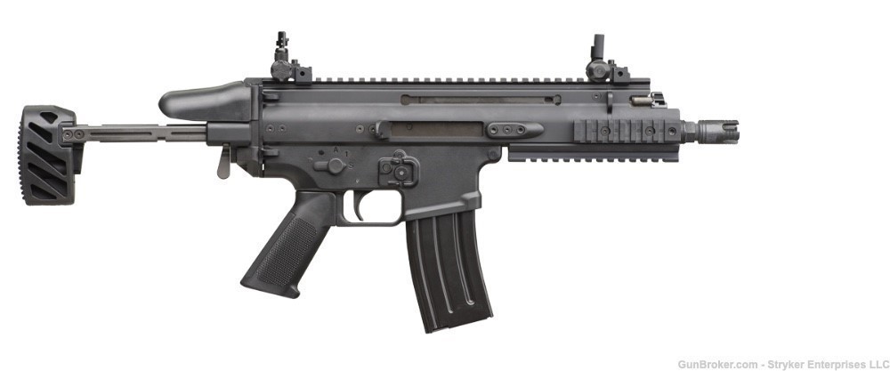FN OEM SCAR Pistol / PDW Telescopic 3 position BLACK Stock Assy, - NEW-img-0