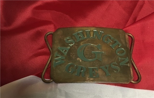 Belt Buckle, Civil War Washington Greys Belt plate #8893 reenactment-img-0